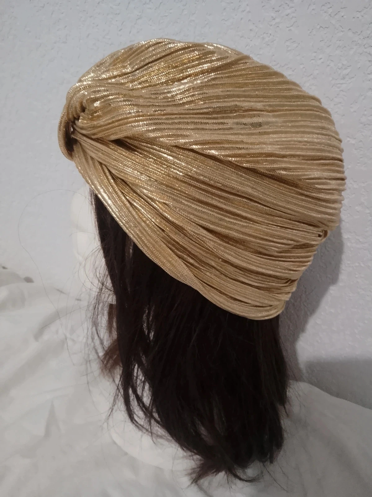 Turban bohème doré femme – photo 2